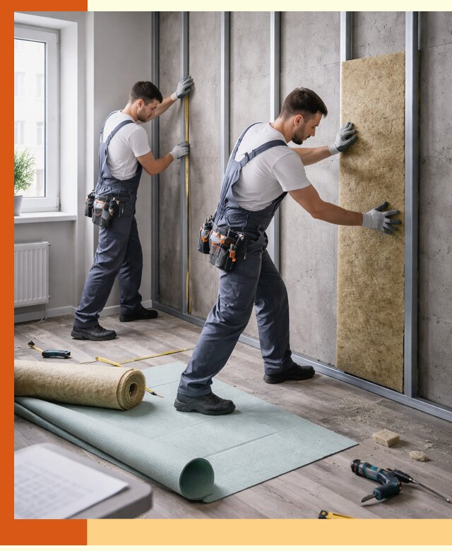 Шумоизоляция квартиры под ключ в Гусь-Хрустальном — профессионально и гарантированно