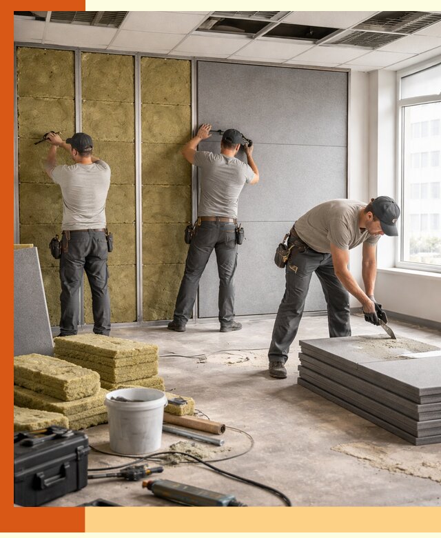 Профессиональная шумоизоляция офисов в Гусь-Хрустальном для комфорта сотрудников