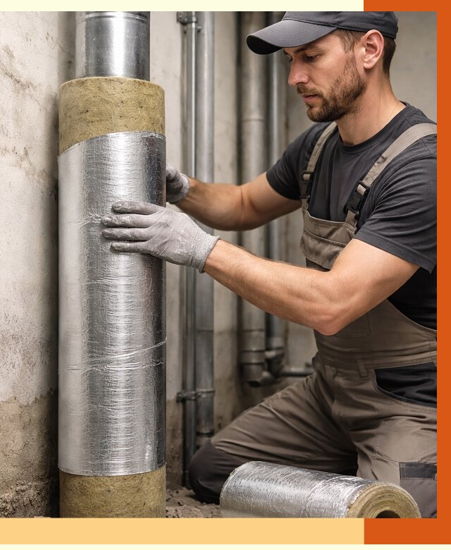 Шумоизоляция труб в Гусь-Хрустальном от 1284 руб. — шумоподавление и звукоизоляция труб | ТепломастерГсь