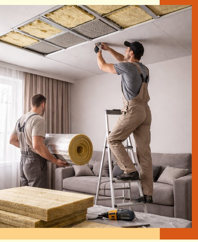 Шумоизоляция потолка в Гусь-Хрустальном от 2407 руб. под ключ | Профессионально — ТепломастерГсь