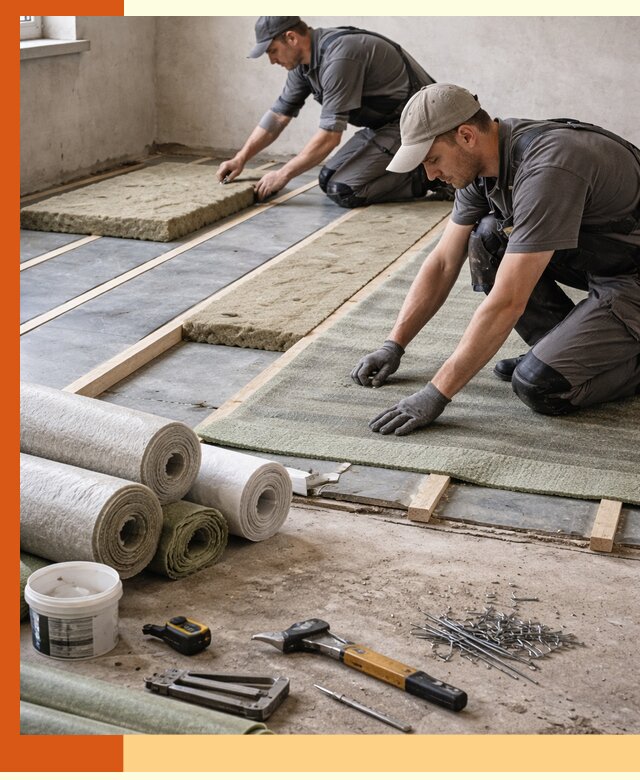 Шумоизоляция пола в Гусь-Хрустальном — профессиональная звукоизоляция помещений