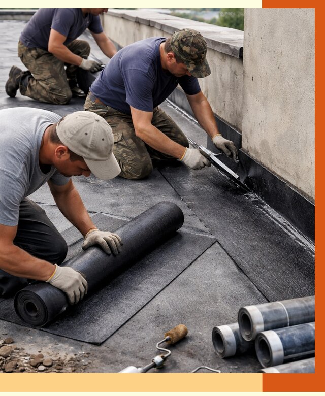 Гидроизоляция кровли в Гусь-Хрустальном от 4814 руб. — профессиональная гидроизоляция крыши | ТепломастерГсь