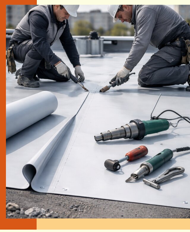 Гидроизоляция мембранной кровли в Гусь-Хрустальном: монтаж и ремонт быстро