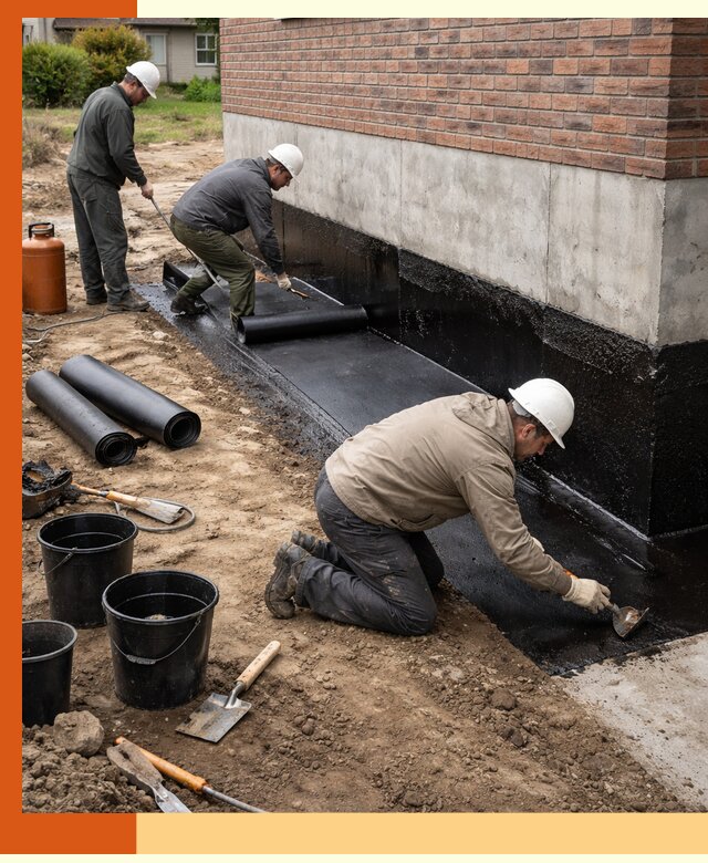 Гидроизоляция фундамента в Гусь-Хрустальном: надежная защита строений