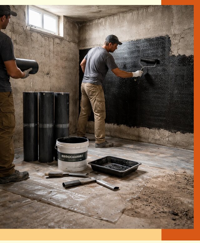 Гидроизоляция подвала в Гусь-Хрустальном от 3744 руб. под ключ | Профессионально — ТепломастерГсь