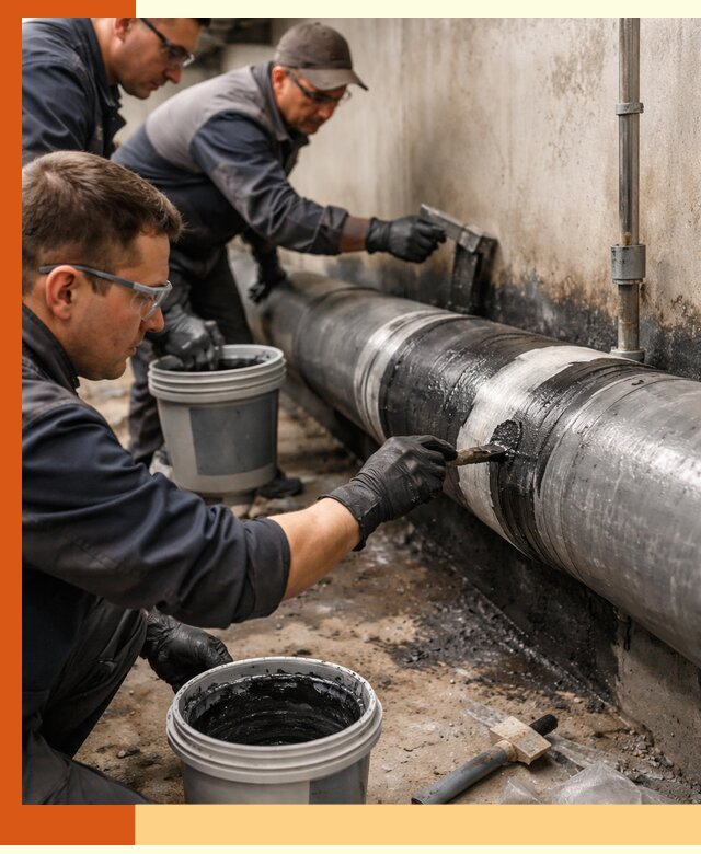 Гидроизоляция труб в Гусь-Хрустальном — защита и герметизация коммуникаций