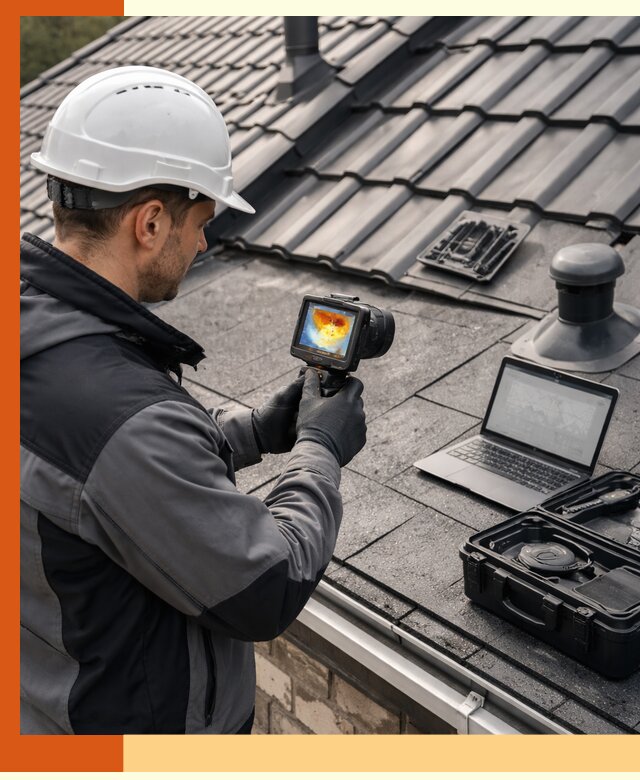 Тепловизионное обследование кровли в Гусь-Хрустальном для выявления дефектов