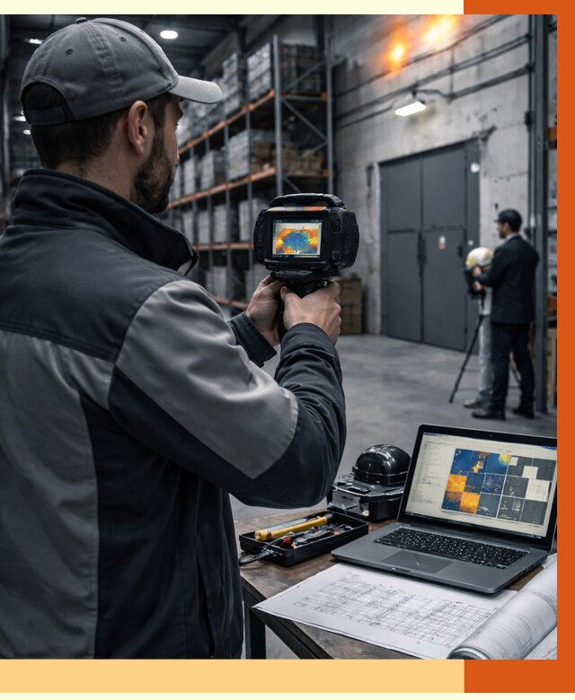 Тепловизионное обследование склада в Гусь-Хрустальном от 6954 руб. | ТепломастерГсь