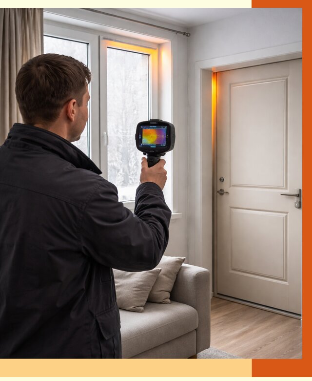 Тепловизионное обследование окон и дверей в Гусь-Хрустальном от 4814 руб. | ТепломастерГсь