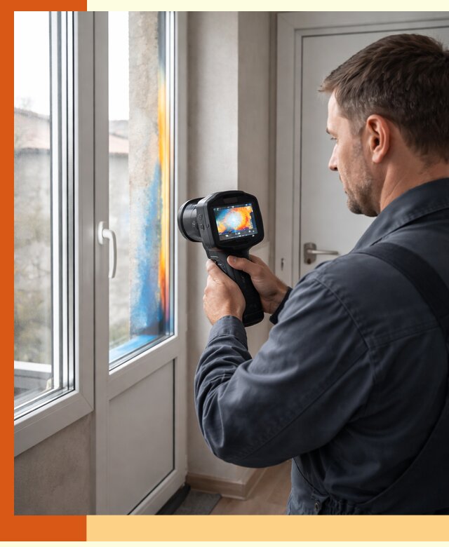 Тепловизионное обследование окон и дверей в Гусь-Хрустальном