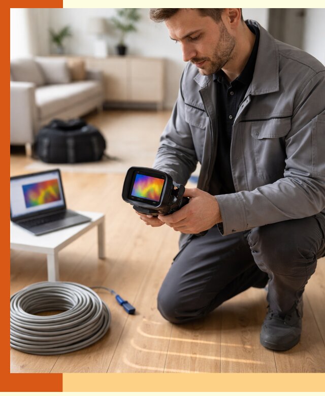 Тепловизионное обследование тёплого пола в Гусь-Хрустальном для точной диагностики