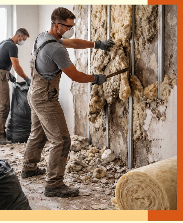 Демонтаж старого утеплителя в Гусь-Хрустальном от 3744 руб. — работы под ключ | ТепломастерГсь