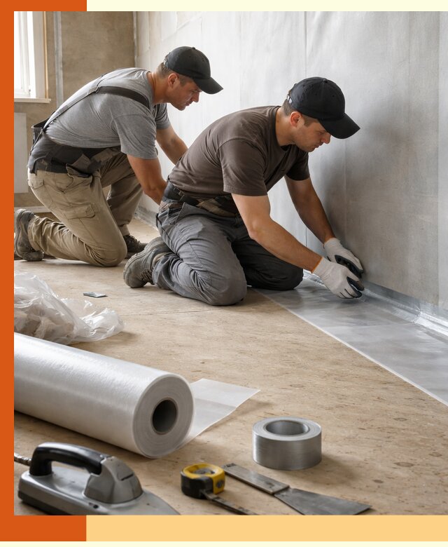 Монтаж пароизоляции для дома и помещений в Гусь-Хрустальном