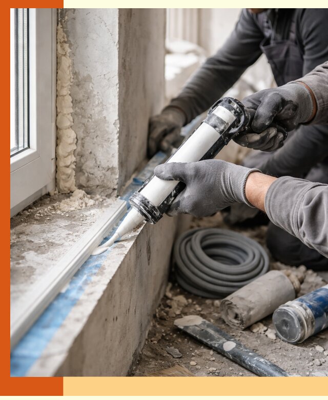 Герметизация стыков и примыканий зданий в Гусь-Хрустальном